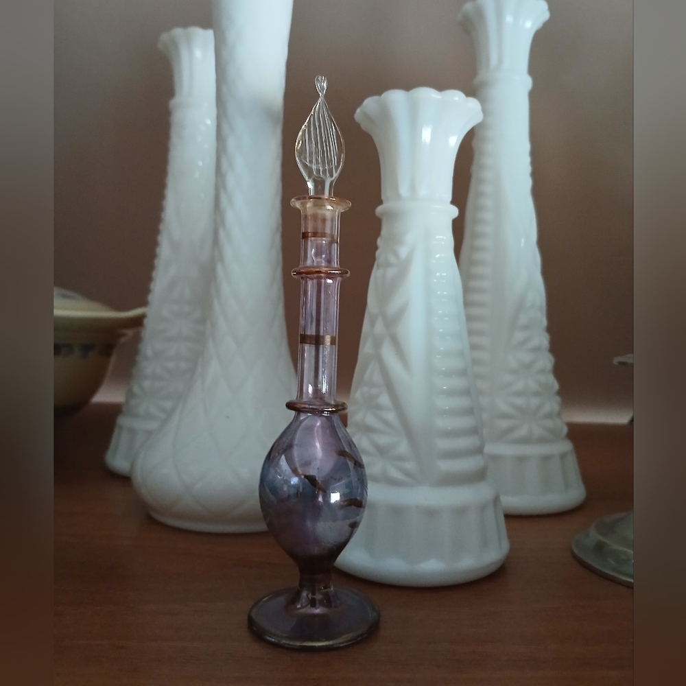 Vintage Decorative Delicate Glass Bottle